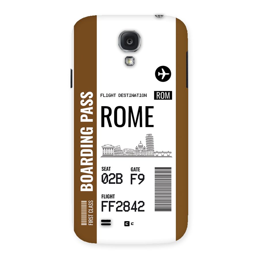 Rome Boarding Pass Back Case for Galaxy S4