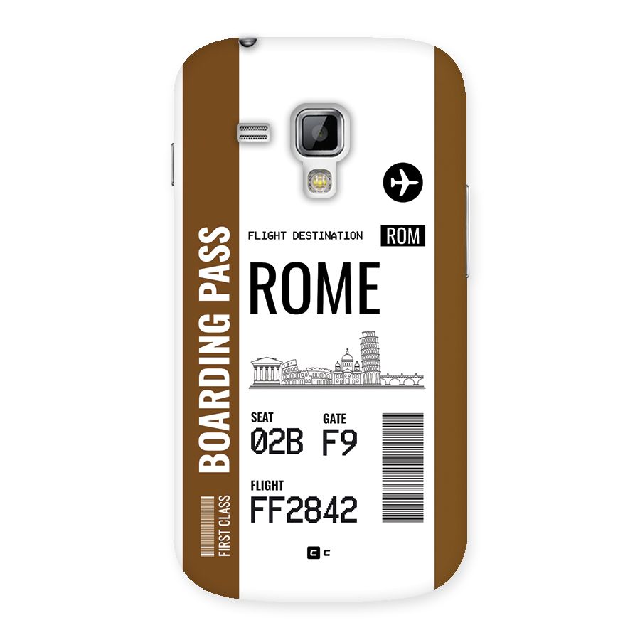 Rome Boarding Pass Back Case for Galaxy S Duos