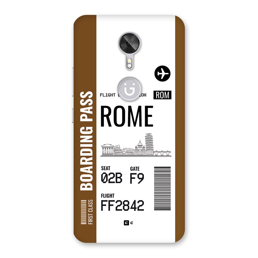 Rome Boarding Pass Back Case for Gionee A1