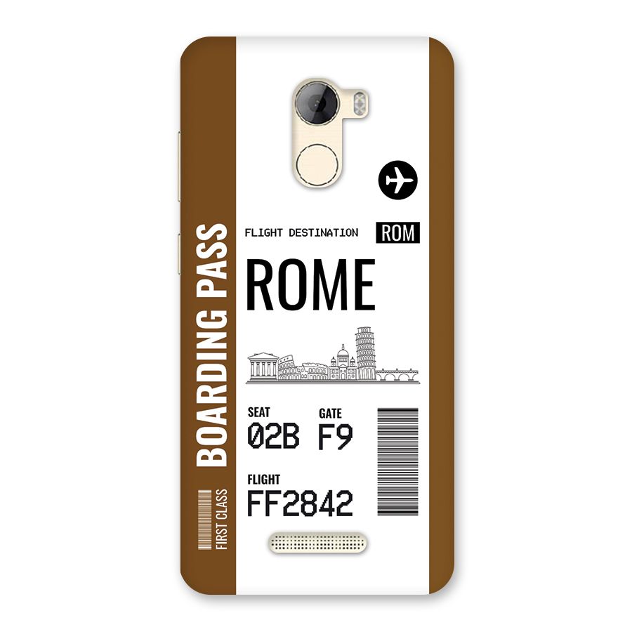 Rome Boarding Pass Back Case for Gionee A1 LIte