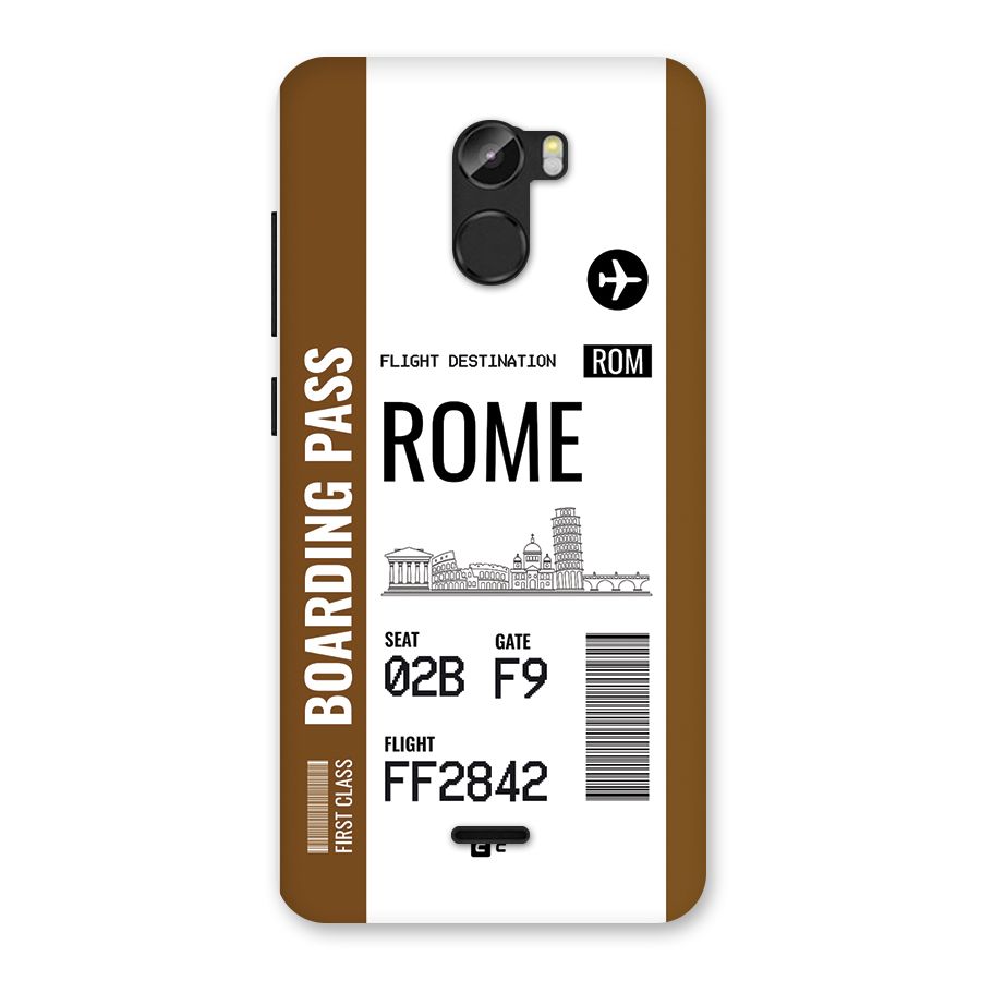 Rome Boarding Pass Back Case for Gionee X1