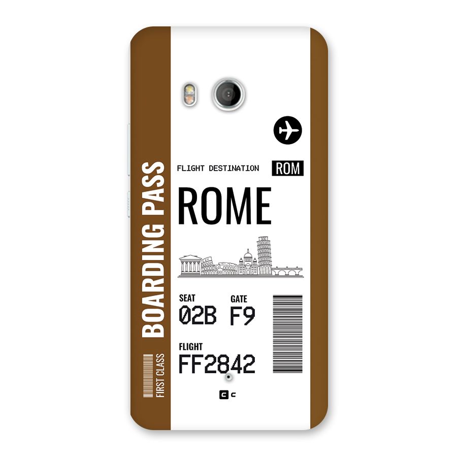 Rome Boarding Pass Back Case for HTC U11