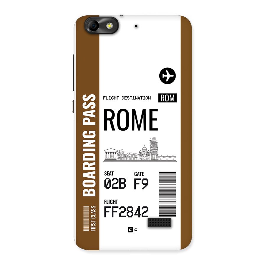 Rome Boarding Pass Back Case for Honor 4C