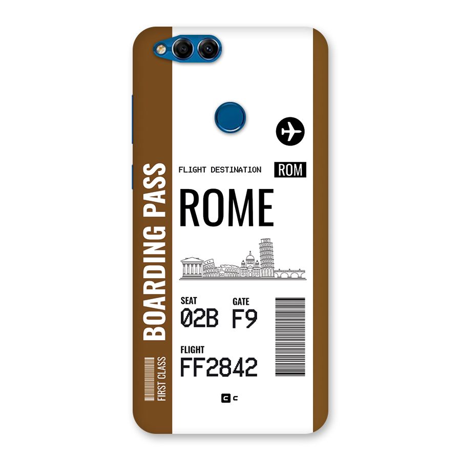Rome Boarding Pass Back Case for Honor 7X