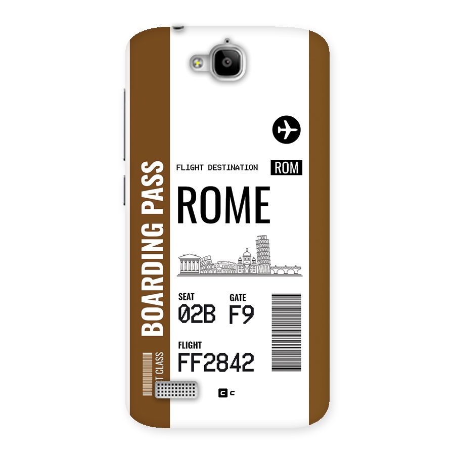 Rome Boarding Pass Back Case for Honor Holly