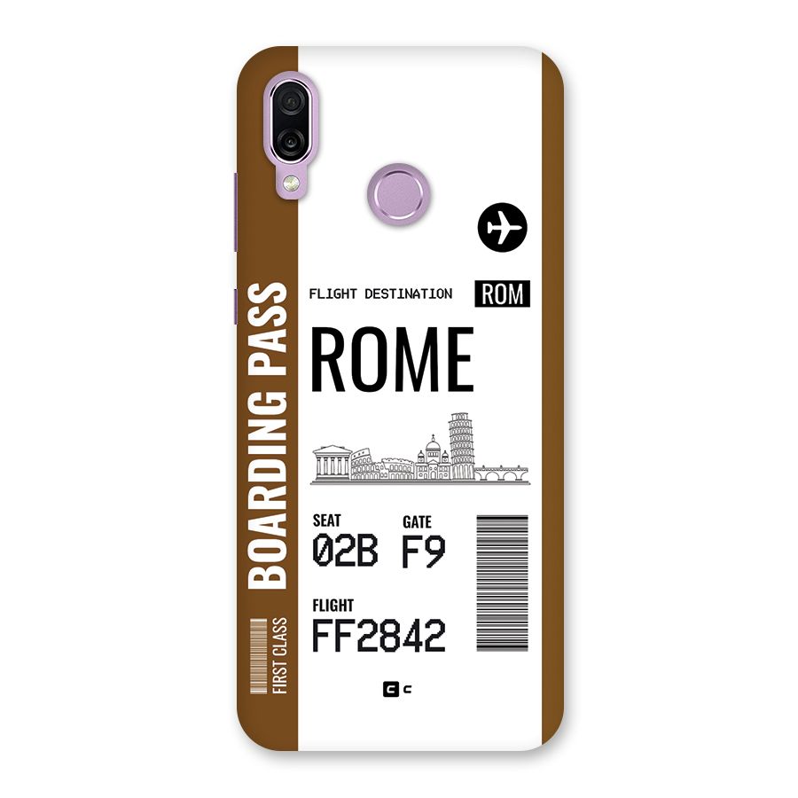 Rome Boarding Pass Back Case for Honor Play