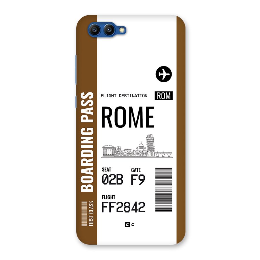 Rome Boarding Pass Back Case for Honor View 10