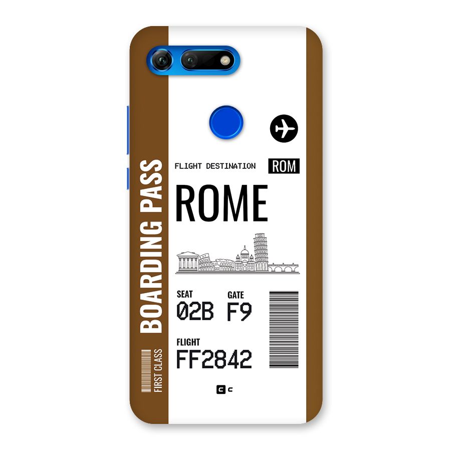 Rome Boarding Pass Back Case for Honor View 20