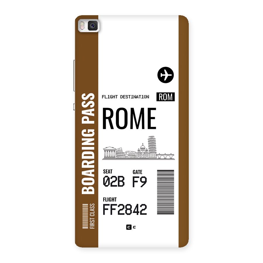 Rome Boarding Pass Back Case for Huawei P8