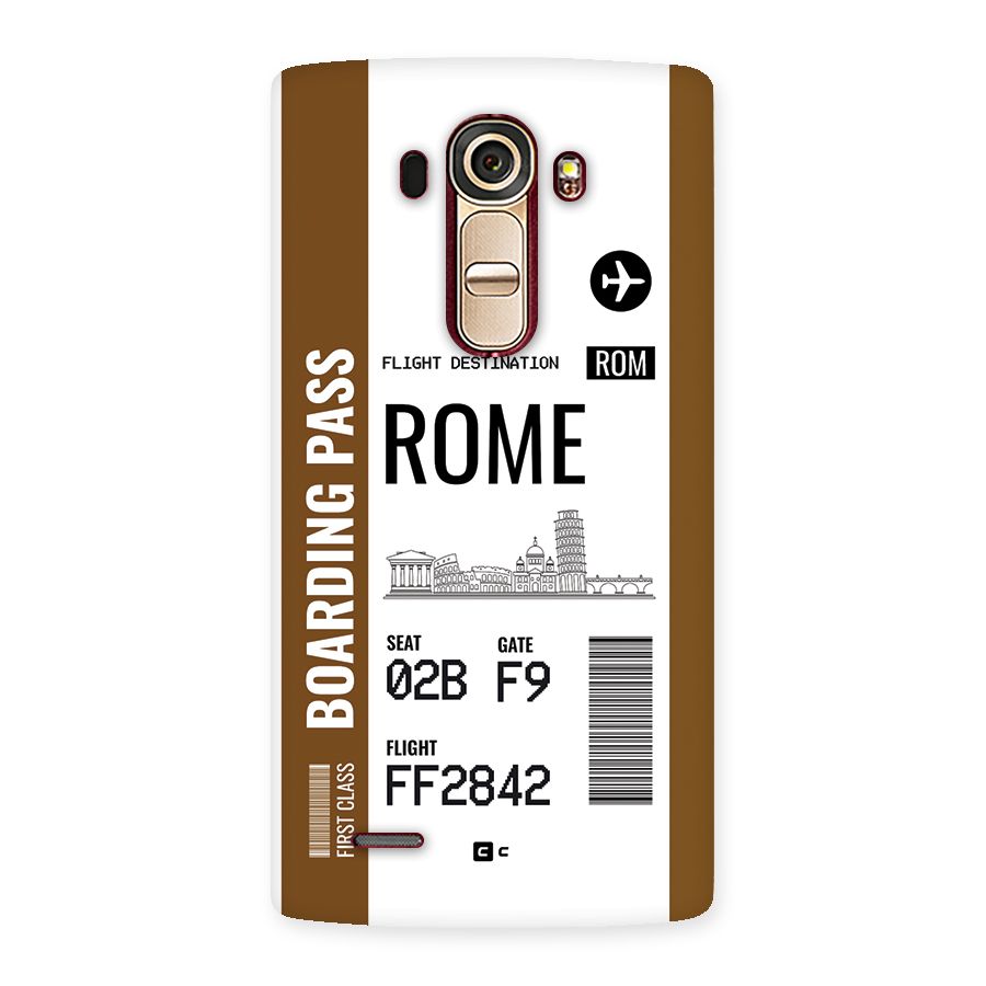 Rome Boarding Pass Back Case for LG G4
