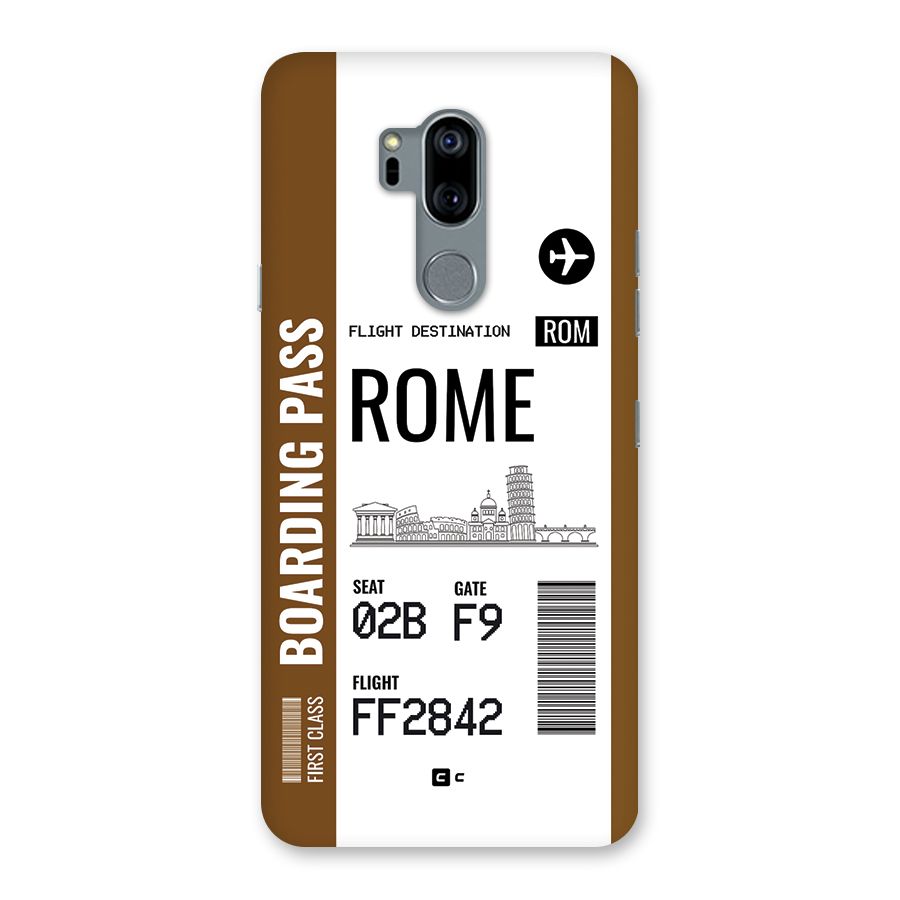 Rome Boarding Pass Back Case for LG G7