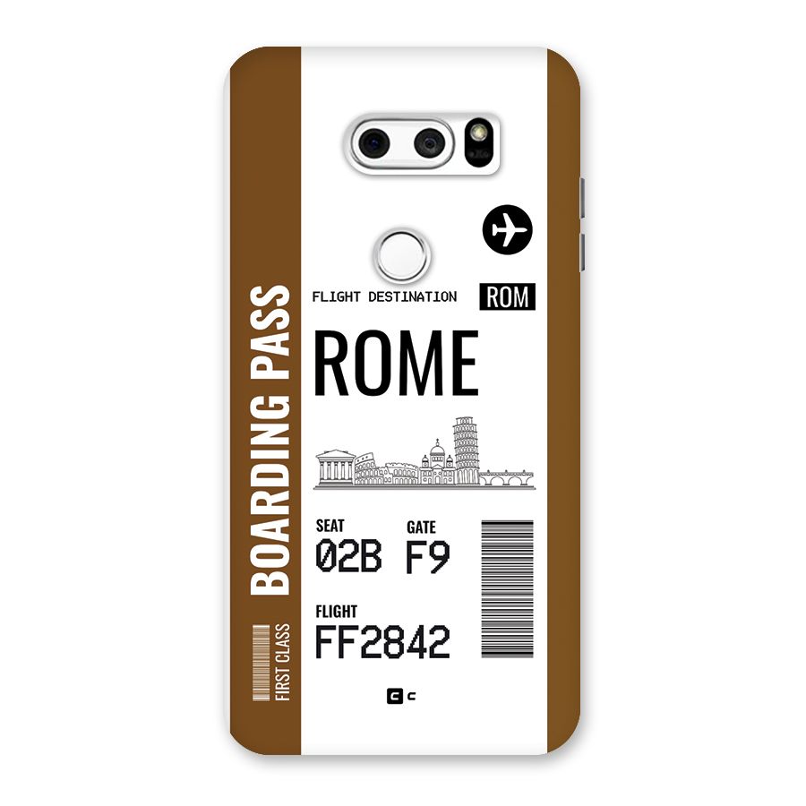 Rome Boarding Pass Back Case for LG V30