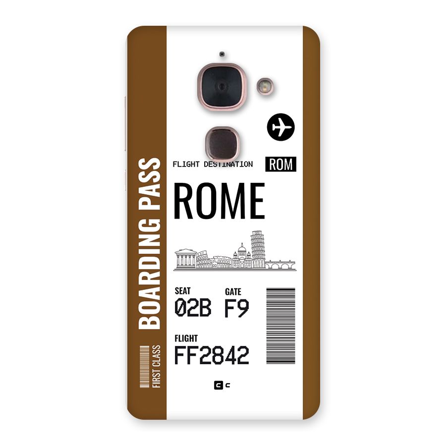 Rome Boarding Pass Back Case for Le Max 2