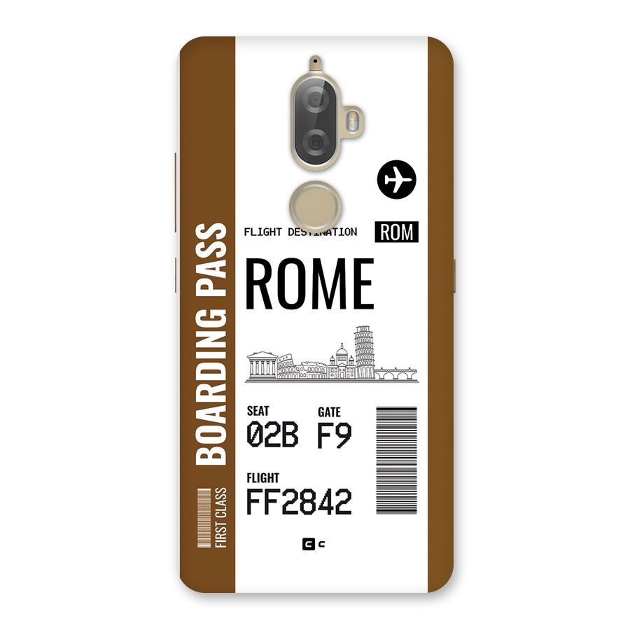 Rome Boarding Pass Back Case for Lenovo K8 Plus
