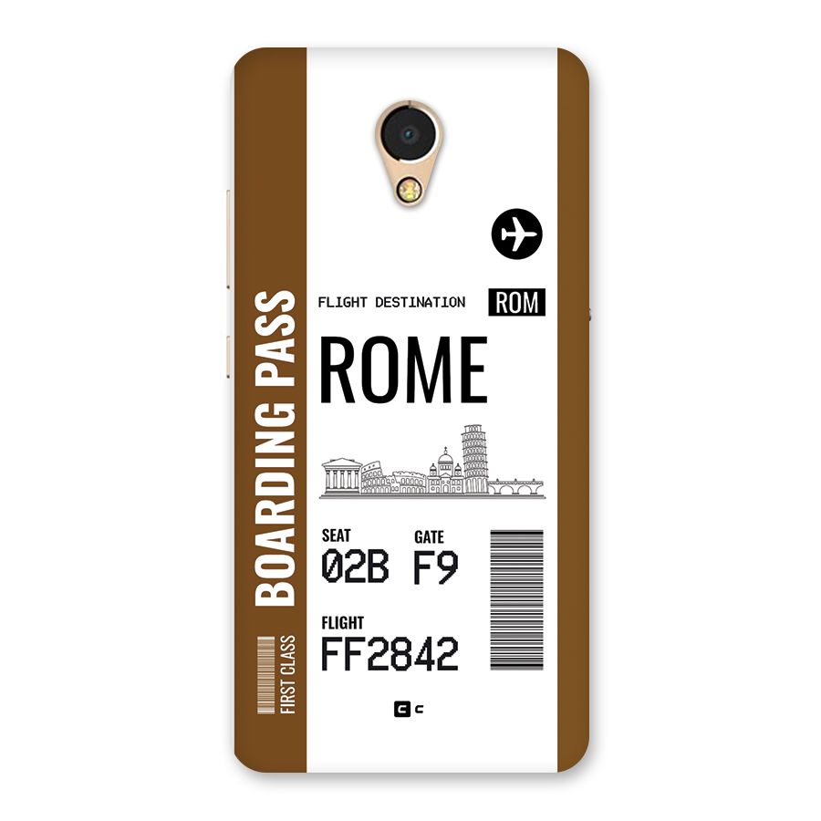 Rome Boarding Pass Back Case for Lenovo P2