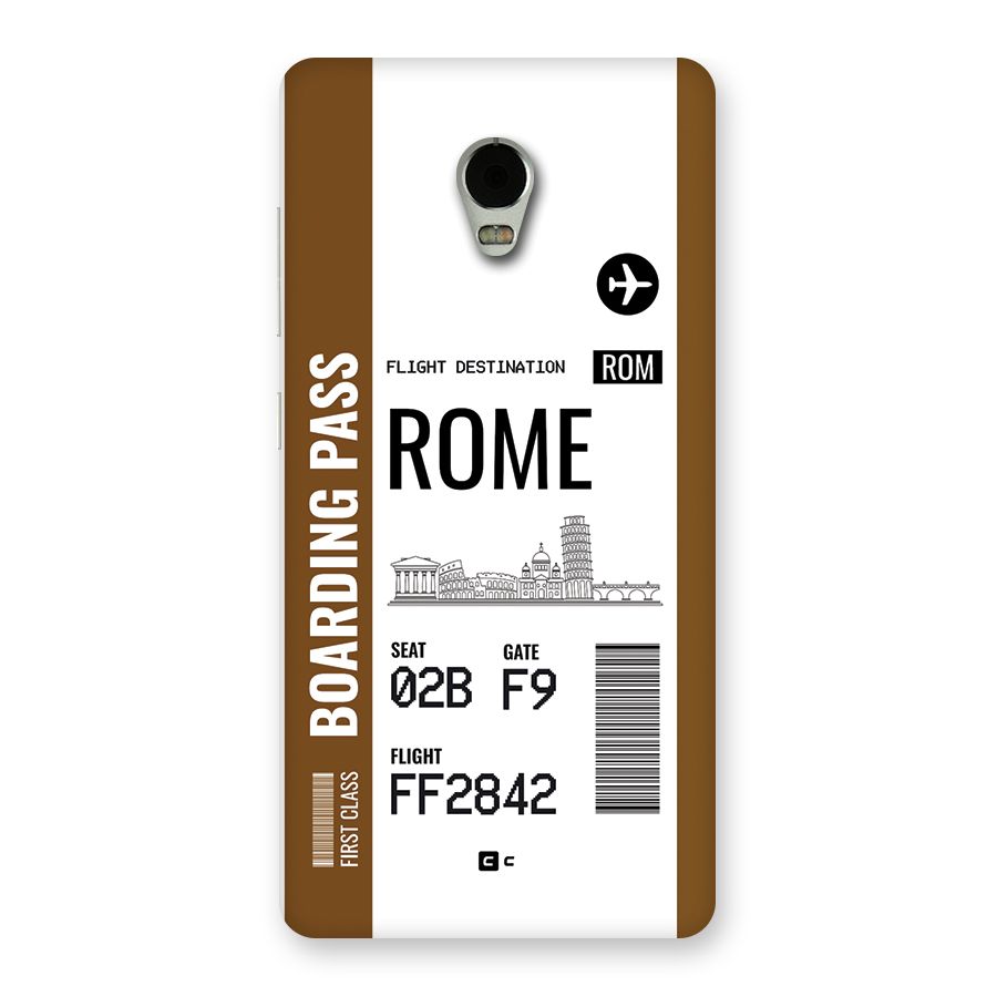 Rome Boarding Pass Back Case for Lenovo Vibe P1