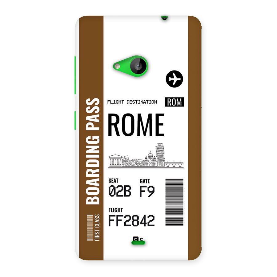 Rome Boarding Pass Back Case for Lumia 535