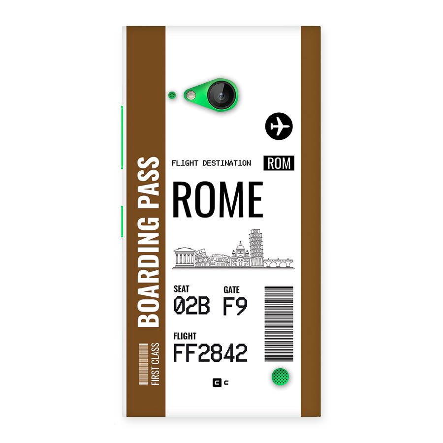 Rome Boarding Pass Back Case for Lumia 730