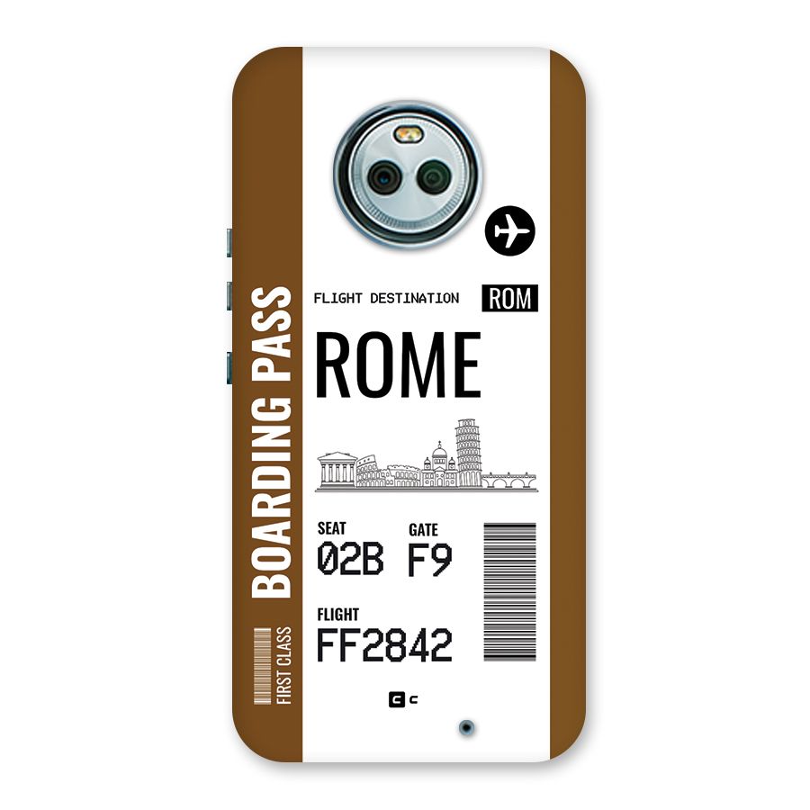 Rome Boarding Pass Back Case for Moto X4