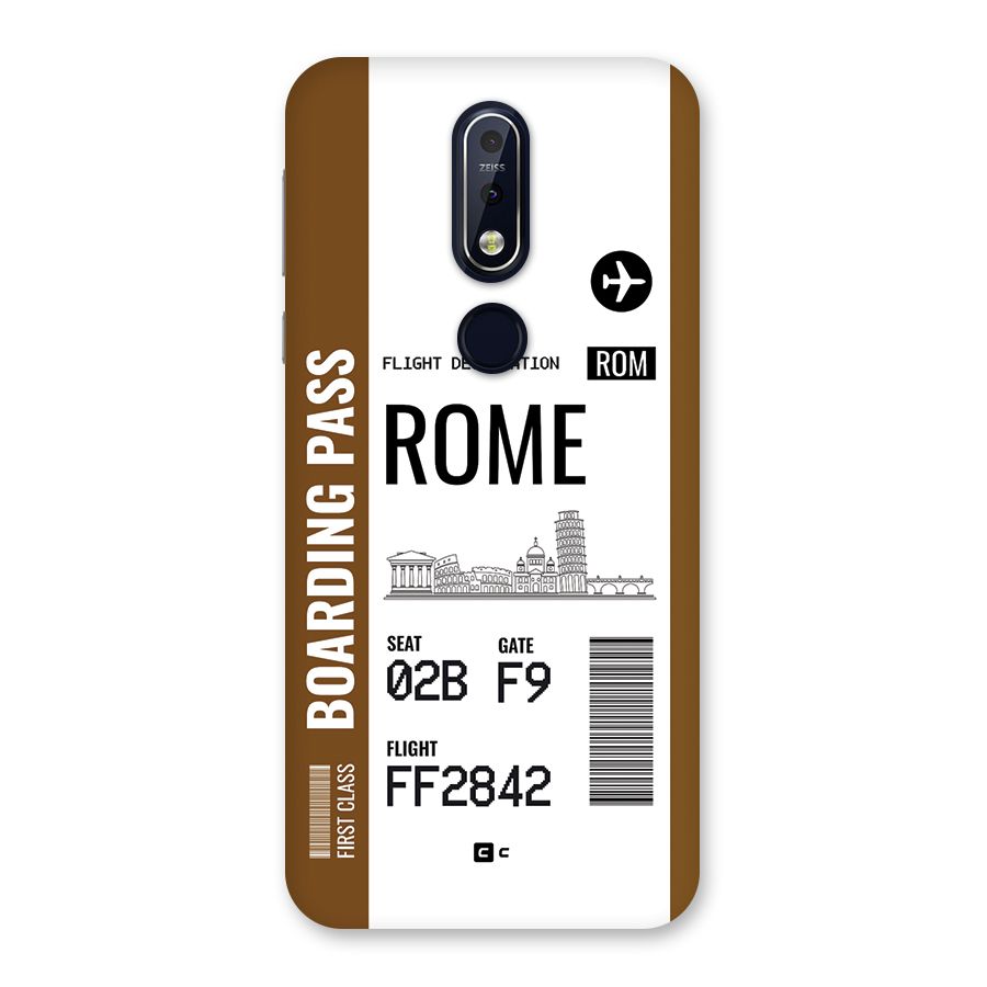 Rome Boarding Pass Back Case for Nokia 7.1