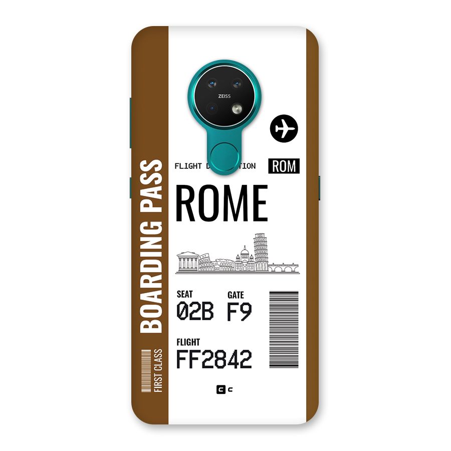 Rome Boarding Pass Back Case for Nokia 7.2