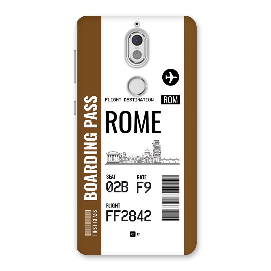 Rome Boarding Pass Back Case for Nokia 7