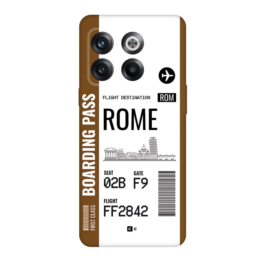 Rome Boarding Pass Back Case for OnePlus 10T