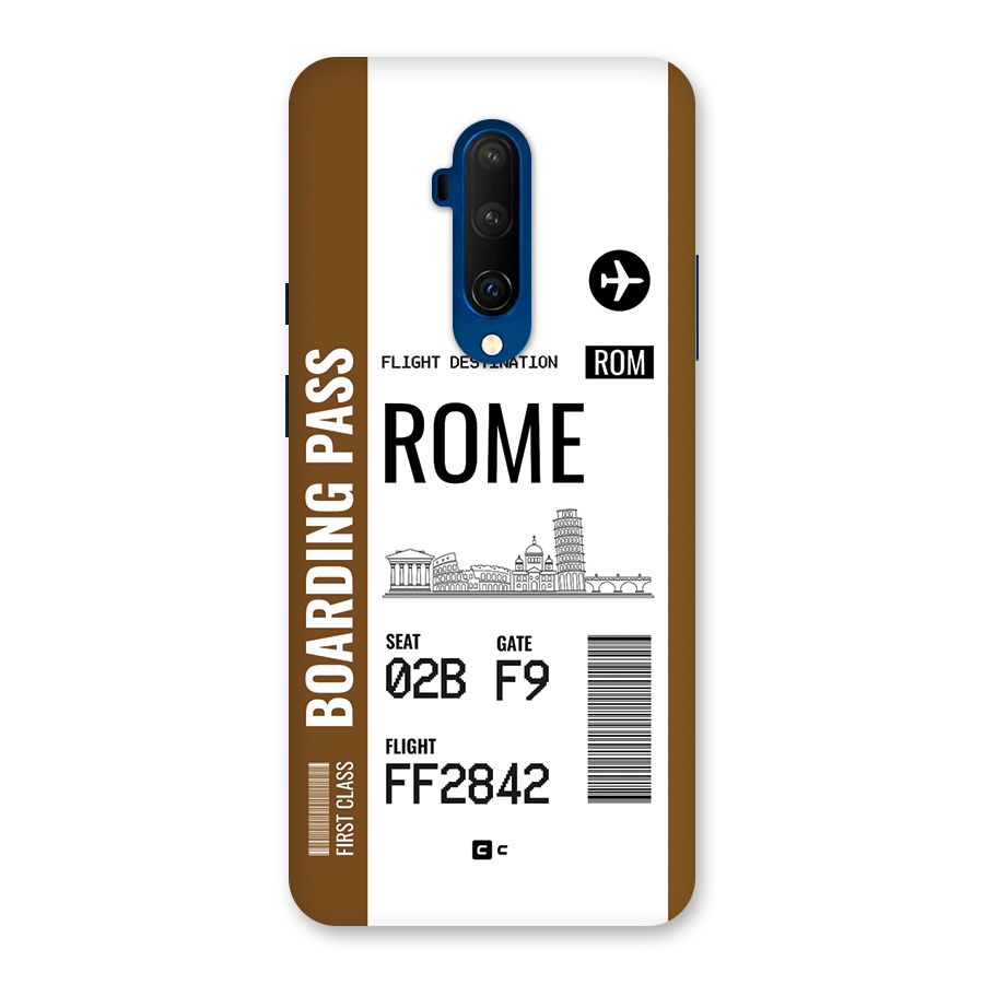 Rome Boarding Pass Back Case for OnePlus 7T Pro