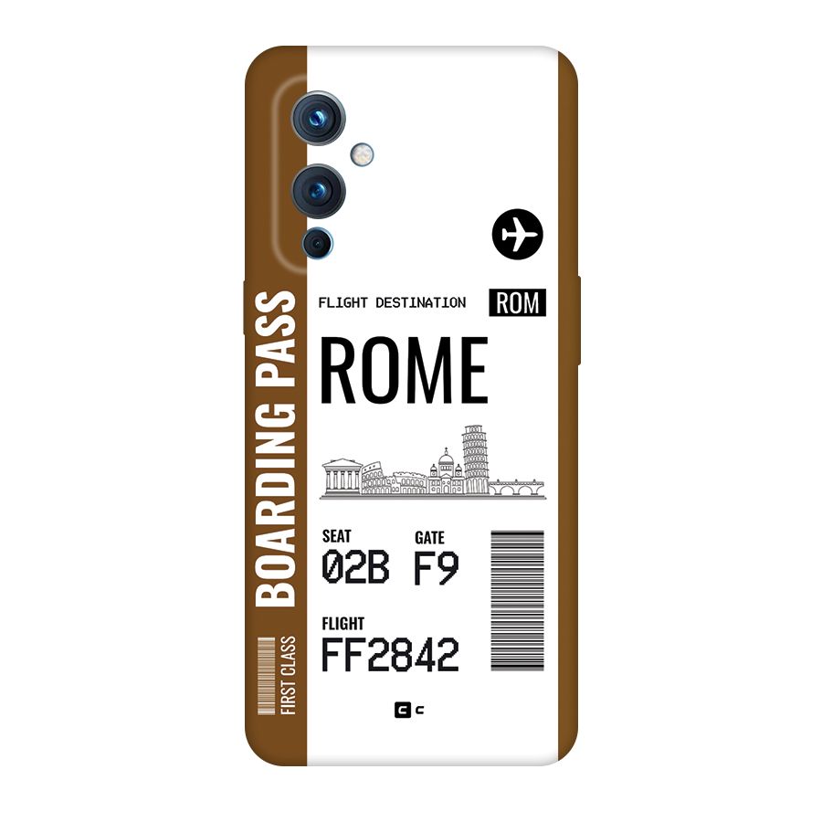 Rome Boarding Pass Back Case for OnePlus 9