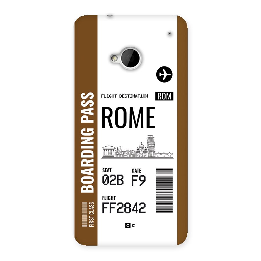 Rome Boarding Pass Back Case for One M7 (Single Sim)