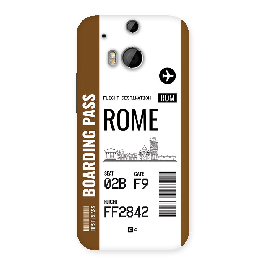 Rome Boarding Pass Back Case for One M8