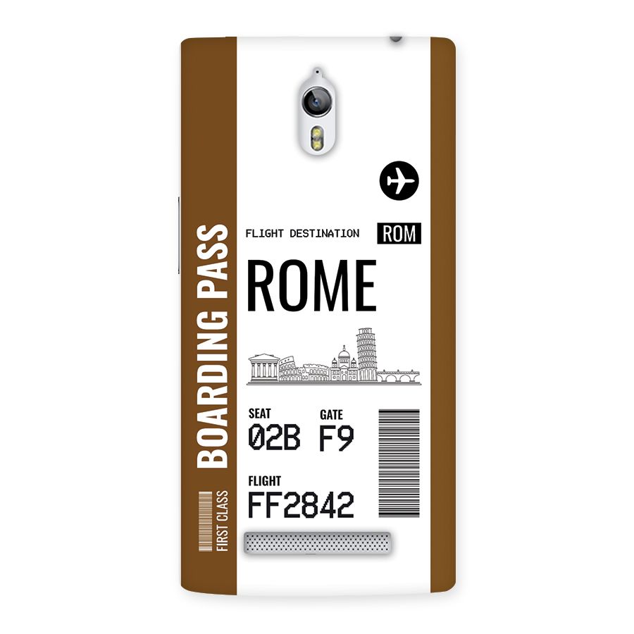 Rome Boarding Pass Back Case for Oppo Find 7