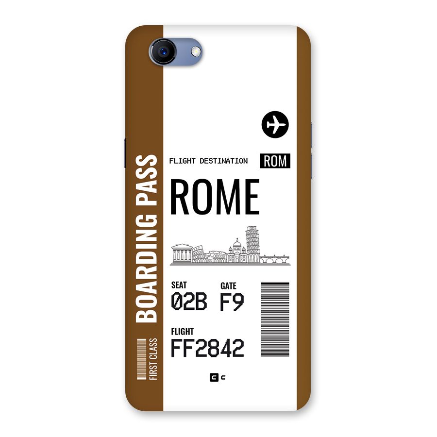 Rome Boarding Pass Back Case for Realme 1