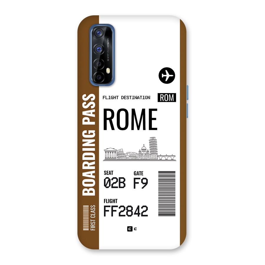 Rome Boarding Pass Back Case for Realme 7