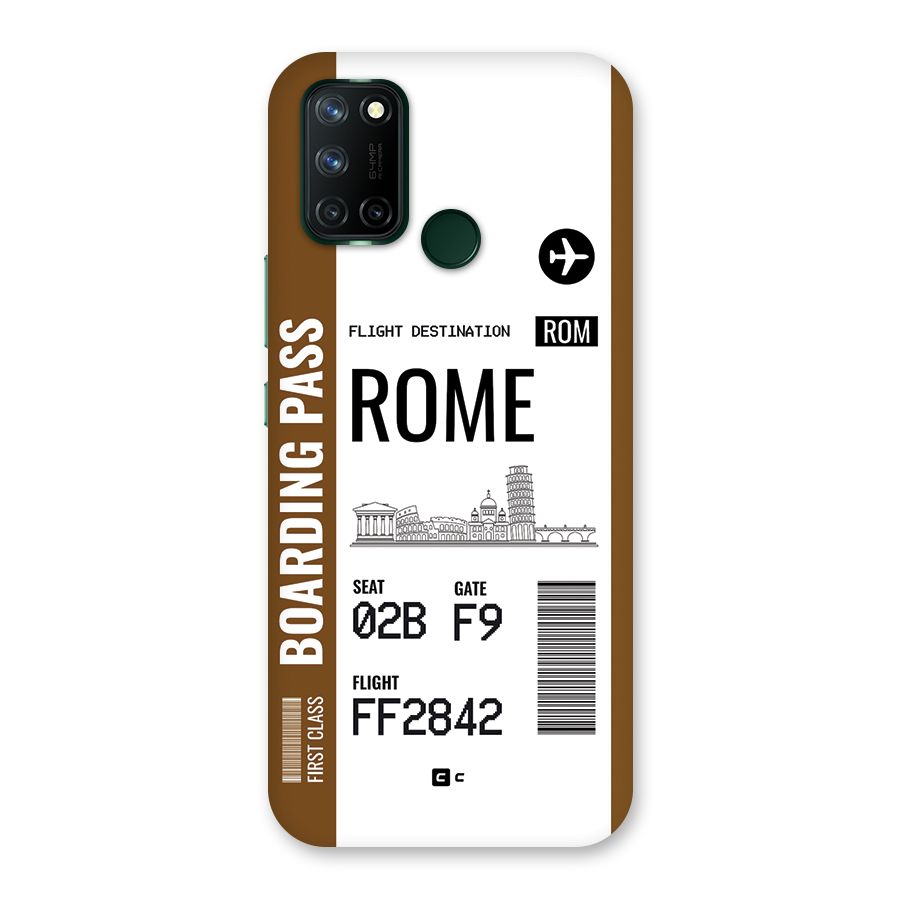 Rome Boarding Pass Back Case for Realme C17