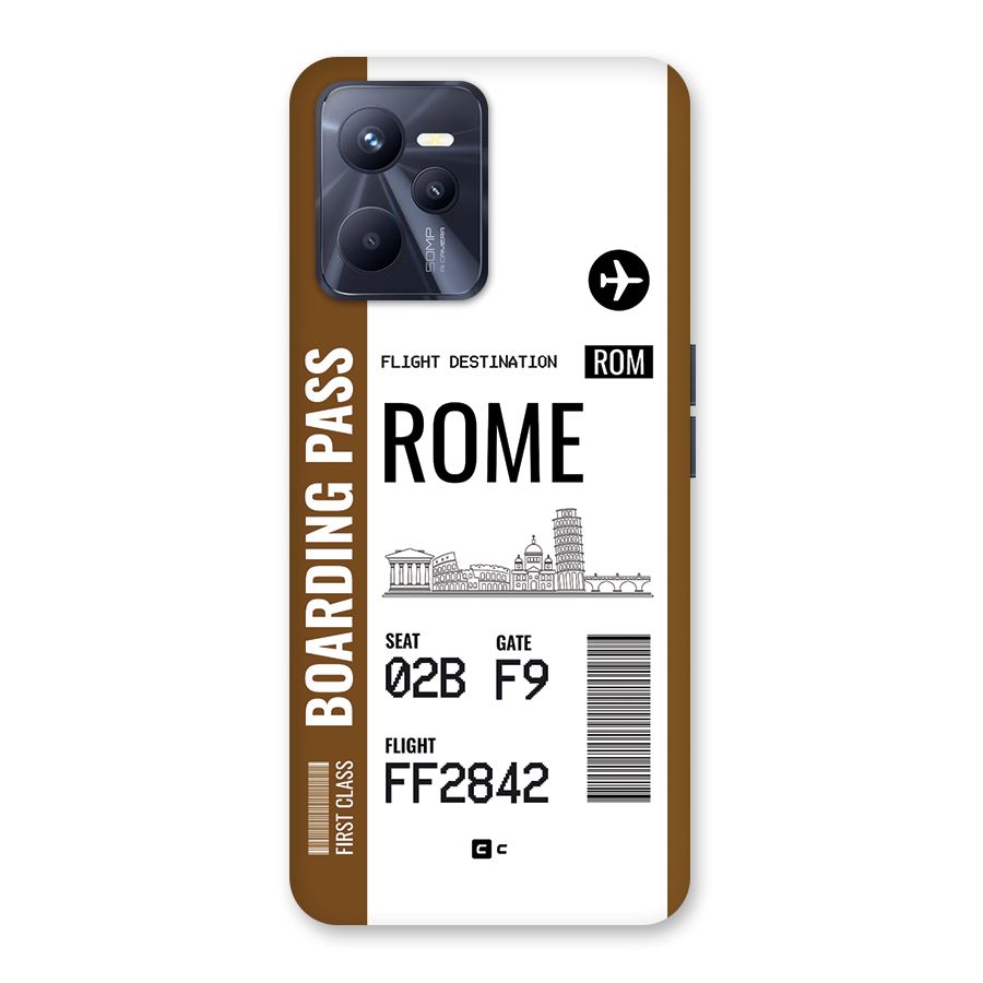 Rome Boarding Pass Back Case for Realme C35