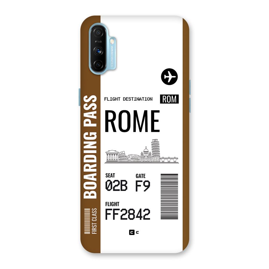 Rome Boarding Pass Back Case for Realme Narzo 20A