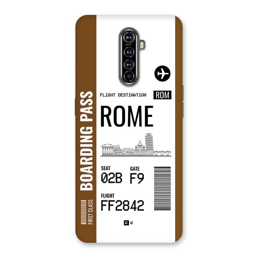 Rome Boarding Pass Back Case for Realme X2 Pro