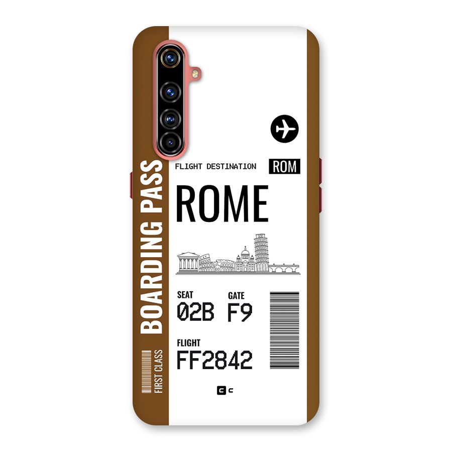 Rome Boarding Pass Back Case for Realme X50 Pro