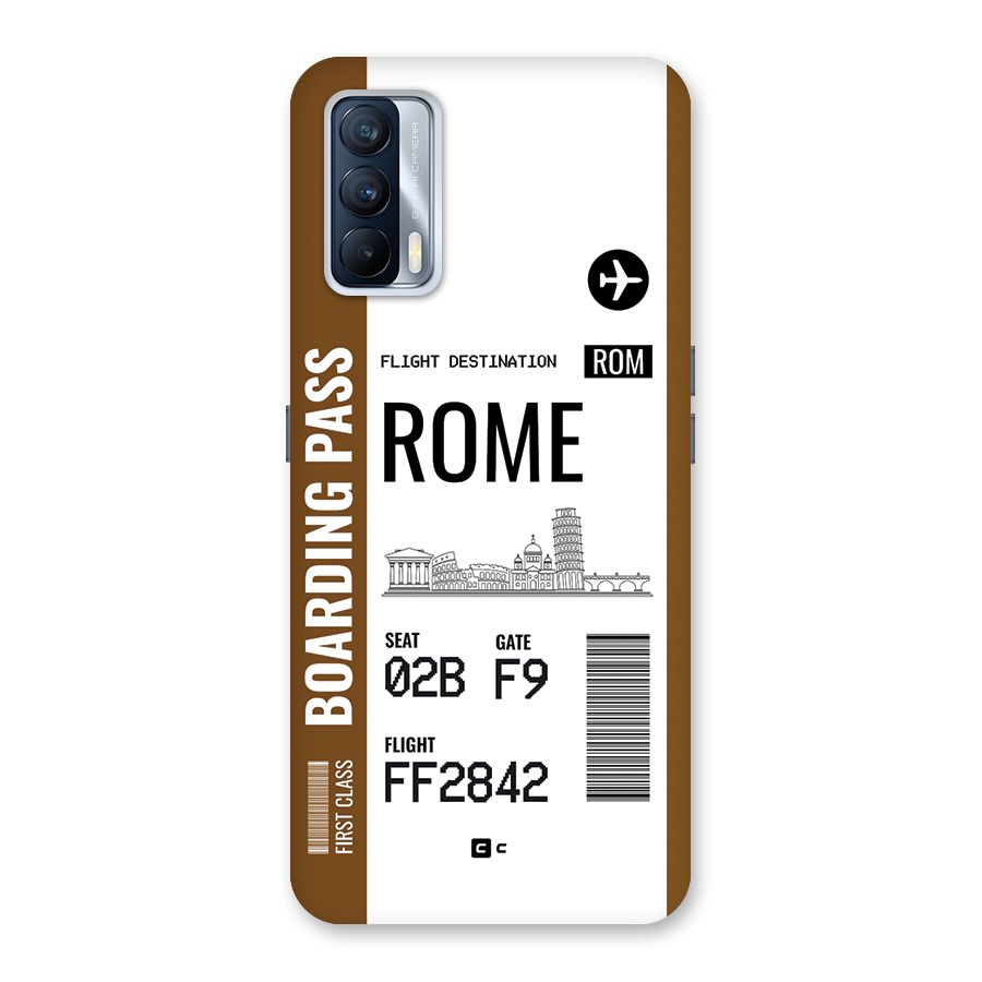 Rome Boarding Pass Back Case for Realme X7