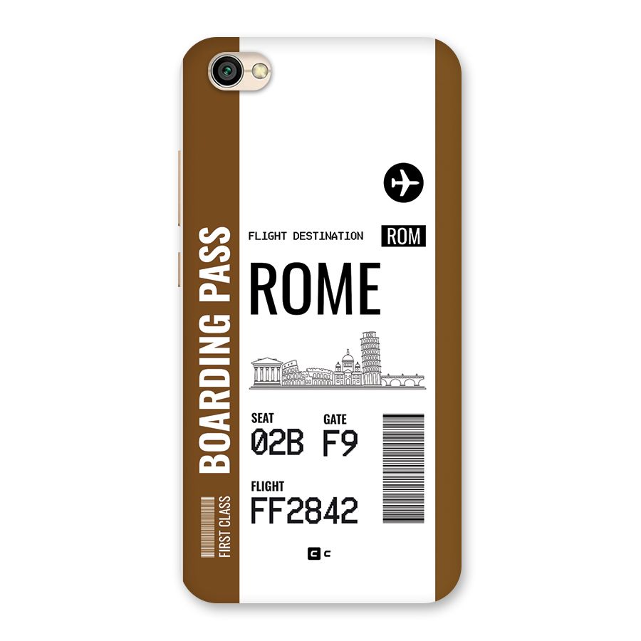 Rome Boarding Pass Back Case for Redmi Y1 Lite