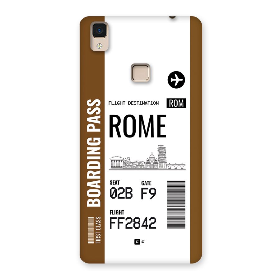 Rome Boarding Pass Back Case for V3 Max