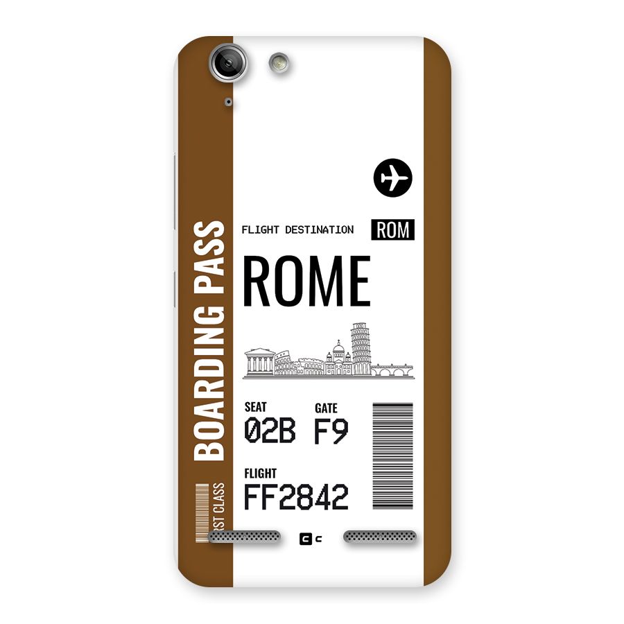 Rome Boarding Pass Back Case for Vibe K5 Plus
