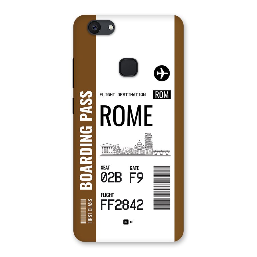 Rome Boarding Pass Back Case for Vivo V7 Plus