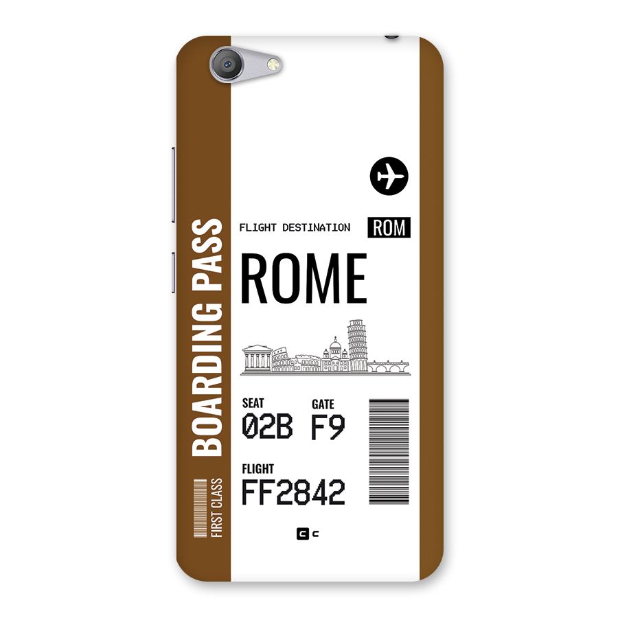 Rome Boarding Pass Back Case for Vivo Y53