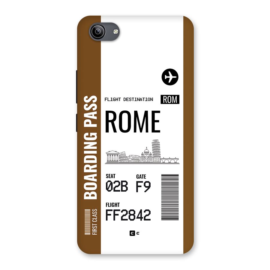Rome Boarding Pass Back Case for Vivo Y81i