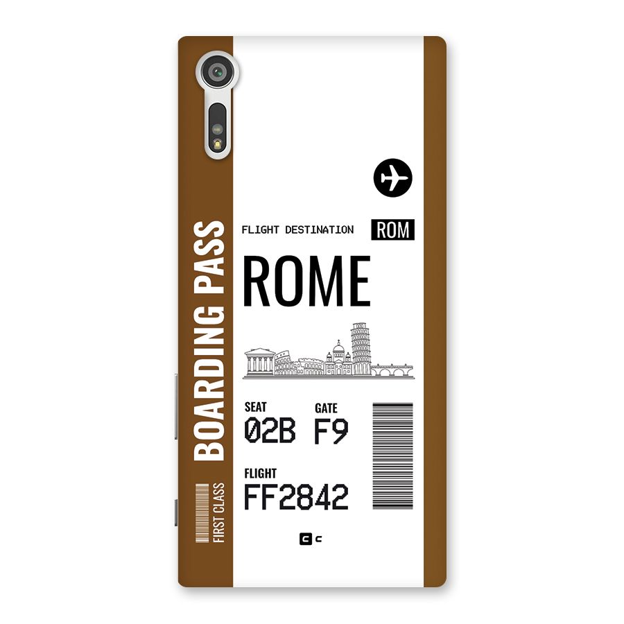 Rome Boarding Pass Back Case for Xperia XZ