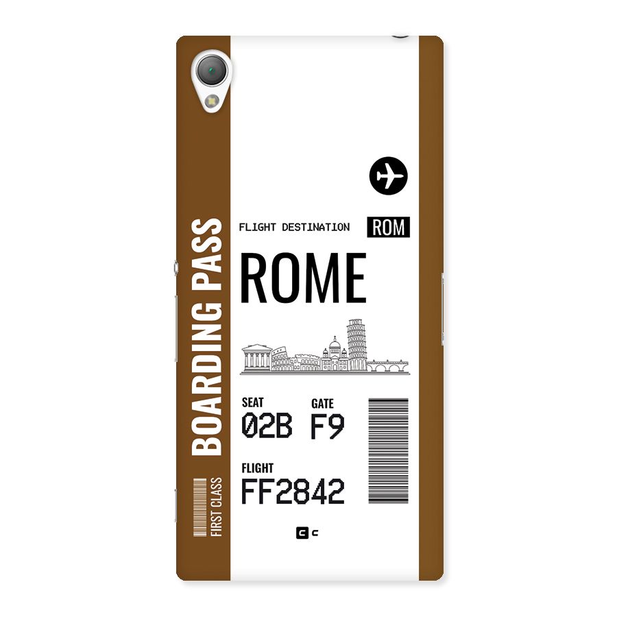 Rome Boarding Pass Back Case for Xperia Z3