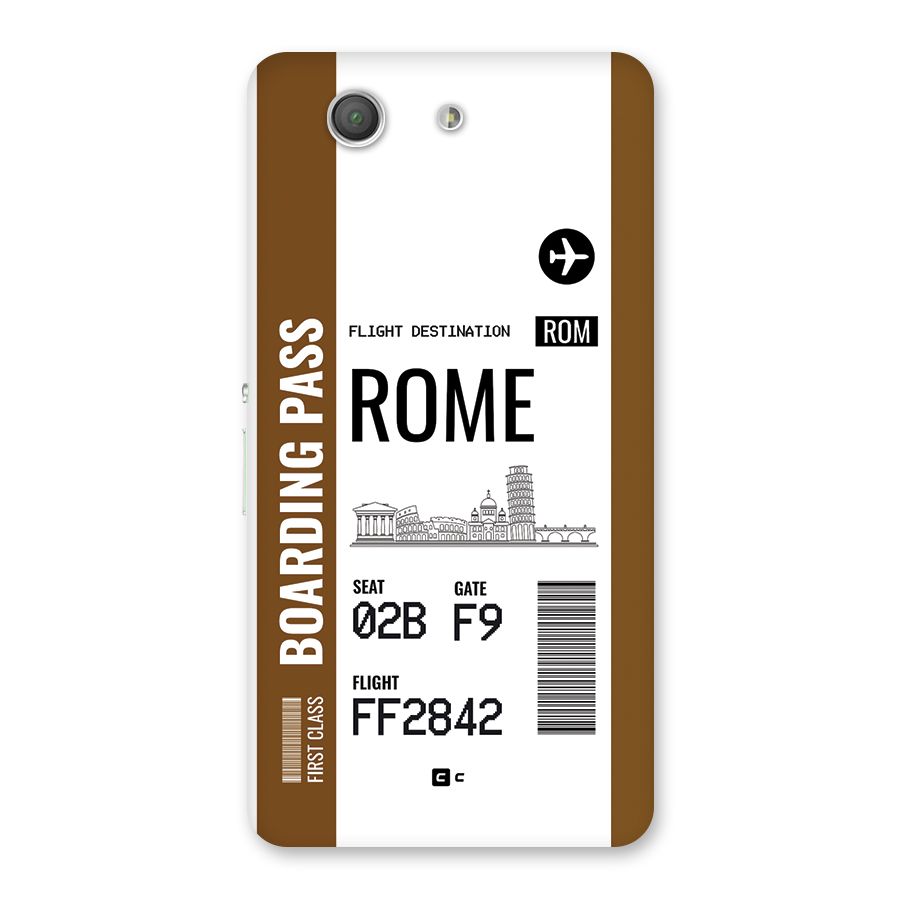 Rome Boarding Pass Back Case for Xperia Z3 Compact