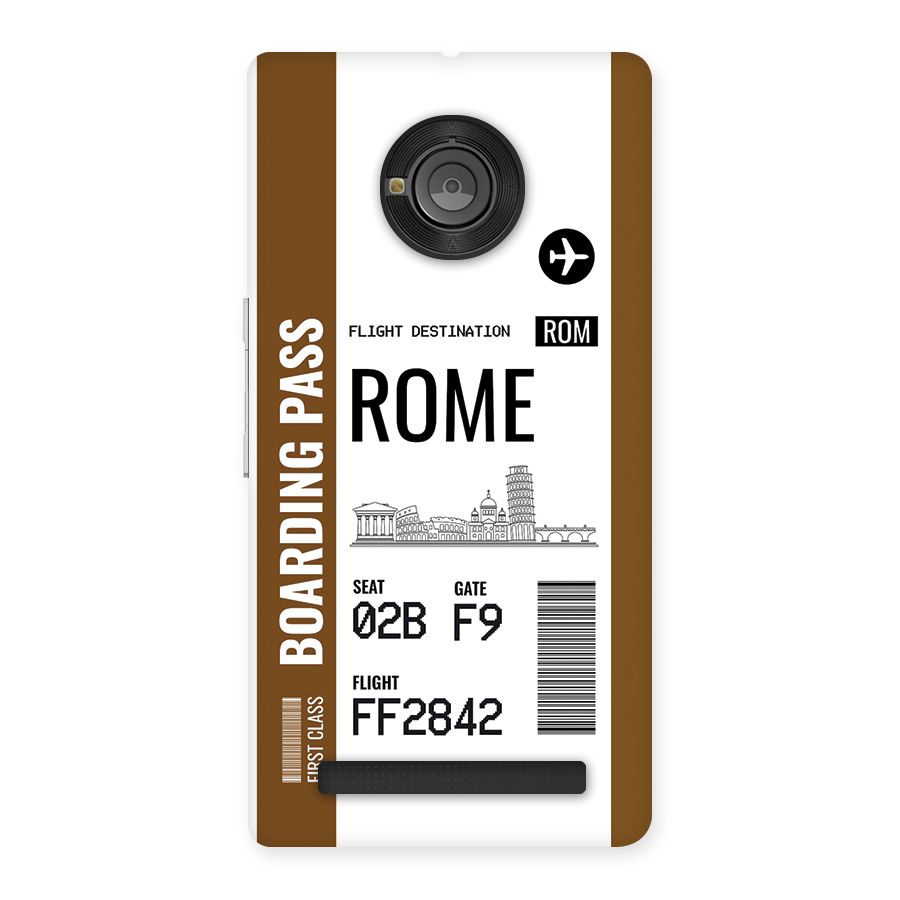 Rome Boarding Pass Back Case for Yunique